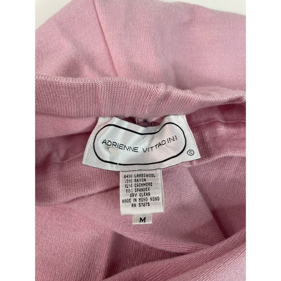 Vintage Adrienne Vittadini Sweat Pants, Medium, Pink, Designer, Lambswool - Picture 2 of 9